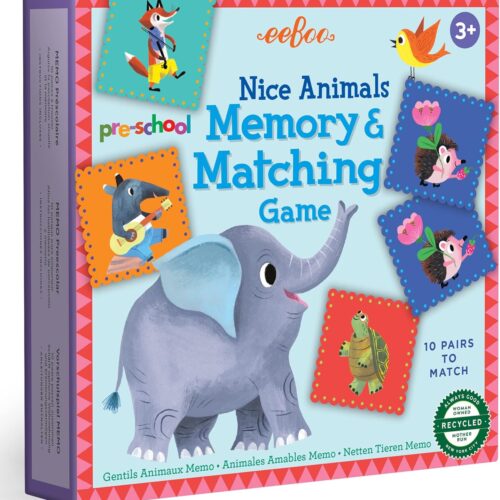 משחק זכרון חיות חדש לגיל 3