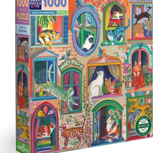 חתולים בחלון - פאזל 1000 חלקים