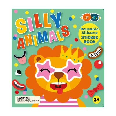 ספר מדבקות סיליקון - חיות מצחיקות