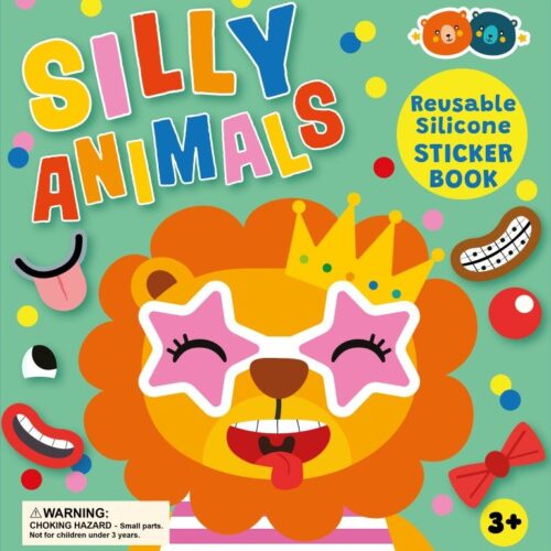 ספר מדבקות סיליקון - חיות מצחיקות
